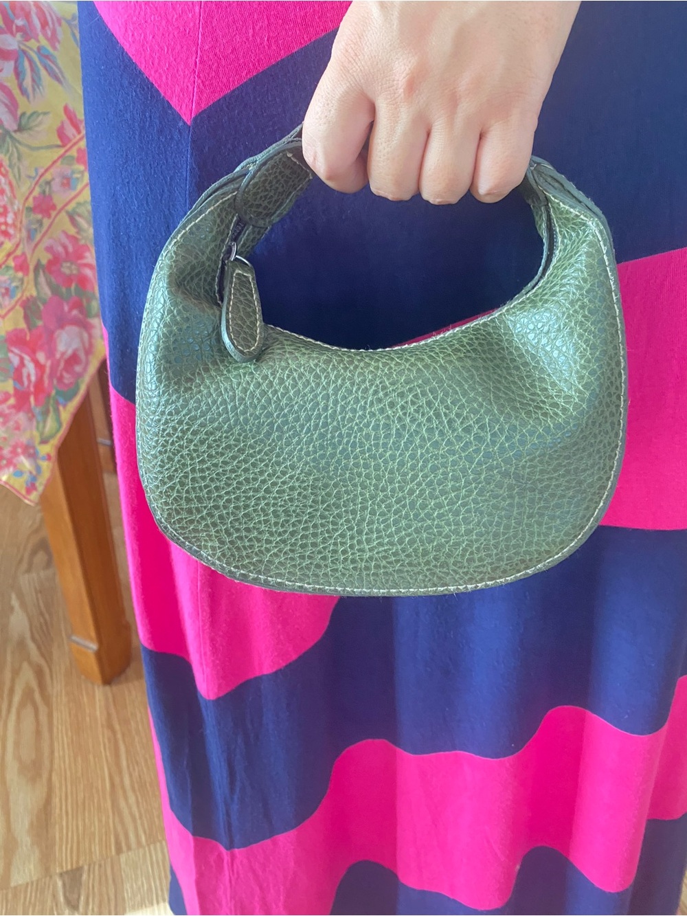 Olive green Mini Hand bag